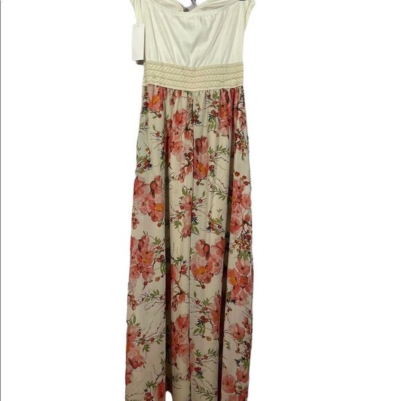 Wild Daisy Maxi Strapless Floral Dress - Picture 2 of 15